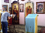 Богослужение в день памяти Владимирской иконы Божией Матери в храме с. Осетровка