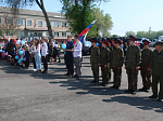 Настоятель храма Иоанна Богослова принял участие в митинге к 77-й годовщине Победы в ВОВ