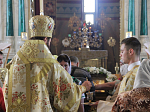 Преосвященнейший епископ Андрей совершил Всенощное бдение в Ильинском соборе Россоши
