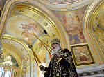 Епископ Россошанский и Острогожский Андрей сослужил Патриарху Московскому и всея Руси в Храме Христа Спасителя за Божественной литургией