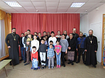 Духовенство благочиния посетило место пребывания семей, эвакуированных из Луганской и Харьковской областей
