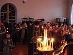 Вечерняя служба в Казанском храме Каменки в первый день Великого поста