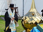 Преосвященнейший Андрей, епископ Россошанский и Острогожский совершил чин освящения нового накупольного креста и храмового купола