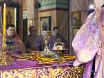 В Неделю 4-ю Великого поста Преосвященнейший епископ Дионисий совершил Литургию в Ильинском кафедральном соборе