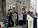 Последнюю великопостную литургию Преждеосвященных Даров совершил Преосвященнейший Андрей, епископ Россошанский и Острогожский