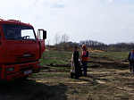 Благочинный Богучарского церковного округа благословил строителей, трудящихся над возведением военного городка