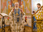 В Неделю 19-ю по Пятидесятнице Глава Воронежской митрополии совершил Божественную литургию в храме в честь иконы Божией Матери "Знамение"