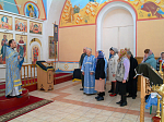 Богослужение в праздник Благовещения Пресвятой Богородицы в Осиковке