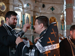 В Великую среду в Ильинском кафедральном соборе совершили Таинство Соборования