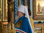 В Неделю 25-ю по Пятидесятнице Глава Воронежской митрополии совершил воскресное богослужение в Благовещенском кафедральном соборе