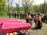 Перезахоронение останков 55 красноармейцев