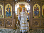 В Неделю 20-ю по Пятидесятнице Глава Воронежской митрополии совершил Божественную литургию в Алексиево-Акатовом монастыре