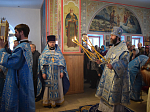Архиерейское богослужение в Сретенском воинском храме Острогожска в день Престольного праздника