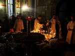 Накануне Вселенской родительской субботы, епископ Россошанский и Острогожский Андрей молился за заупокойной службой