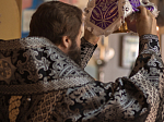 Епископ Россошанский и Острогожский Андрей совершил литургию Преждеосвященных Даров в храме Рождества Пресвятой Богородицы