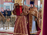 В праздник Воздвижения Креста Господня в Ильинском кафедральном соборе была совершена праздничная Божественная литургия