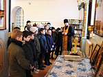 Школьники посетили Казанский храм