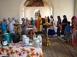 Соборная служба в храме святого пророка Ильи села Ильинка