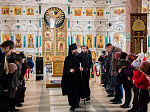 Епископ Россошанский и Острогожский Андрей молился за великопостным богослужении в Ильинском кафедральном соборе