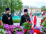 Духовенство епархии приняло участие в митингах посвященных Дню Победы