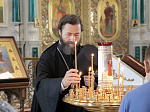 Архипастырь совершил Божественную литургию в день памяти Собора новомучеников и исповедников Соловецких