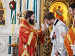 В субботу Светлой седмицы, Преосвященнейший епископ Андрей совершил Божественную литургию и рукоположение в сан диакона