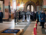 Епископ Россошанский и Острогожский Андрей совершил литургию Преждеосвященных Даров в Ильинском соборе г. Россошь