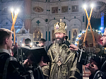 Архиерейское вечернее богослужение в Свято-Ильинском кафедральном соборе г. Россошь