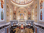 В день своего рождения Святейший Патриарх Кирилл совершил Божественную литургию в сослужении сонма архипастырей и духовенства