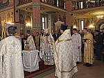 В неделю о блудном сыне епископ Россошанский и Острогожский Андрей совершил Божественную литургию в Ильинском храме г. Россошь