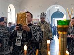 Епископ Дионисий совершил Божественную литургию в храме прп. Сергия Радонежского пгт Подгоренский