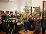 Накануне Недели ваий в Казанском храме совершили праздничное богослужение