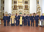 Сотрудники Репьевского ОМВД приняли участие в богослужении в Петропавловском храме