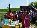 На праздник Преполовения Пятидесятницы в селе Верхнем Ольшане был установлен поклонный Крест