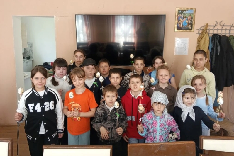 В воскресной школе им. св. Серафима (Соболева) прошли макстер - классы Пасхальный сувенир