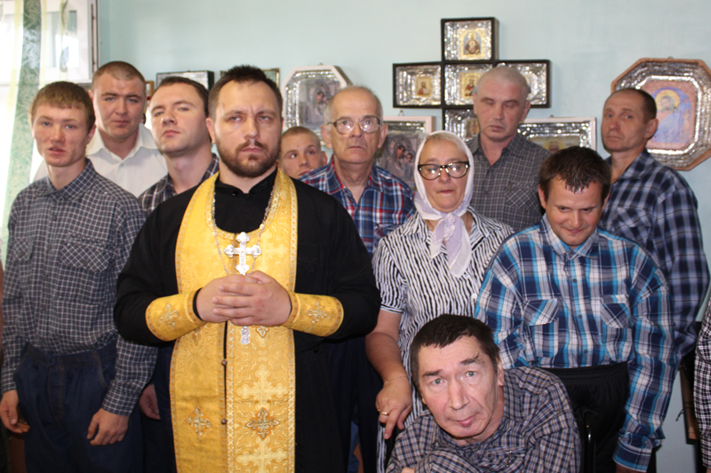 Молебен в Берёзовском психоневрологическом интернате