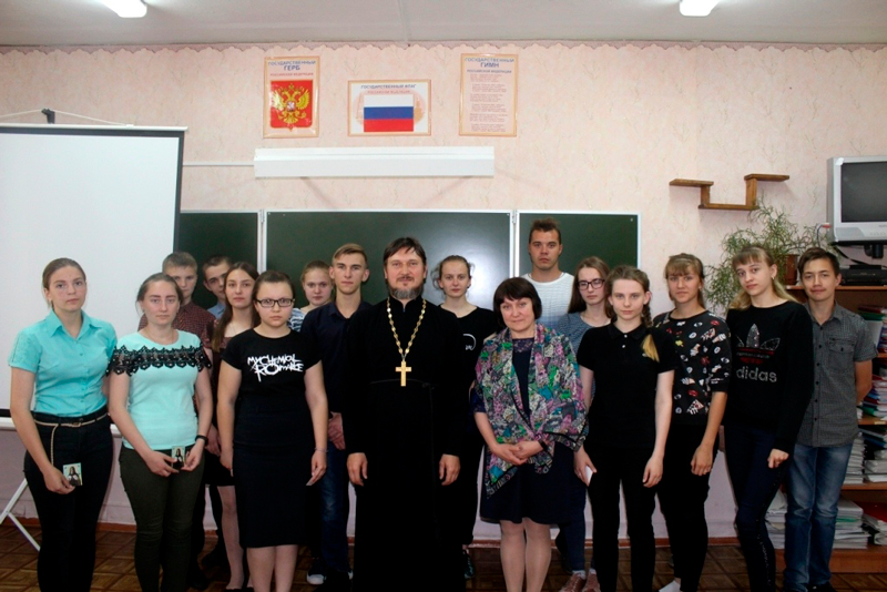 Встреча со школьниками  в сл. Караяшник