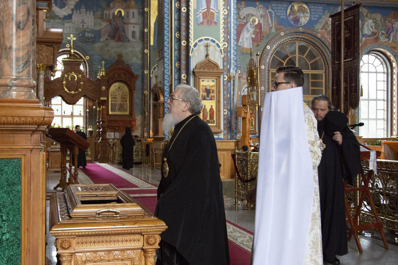В праздник обретения мощей святителя Митрофана, первого епископа Воронежского, митрополит Воронежский и Лискинский Сергий возглавил торжественные богослужения в Благовещенском кафедральном соборе