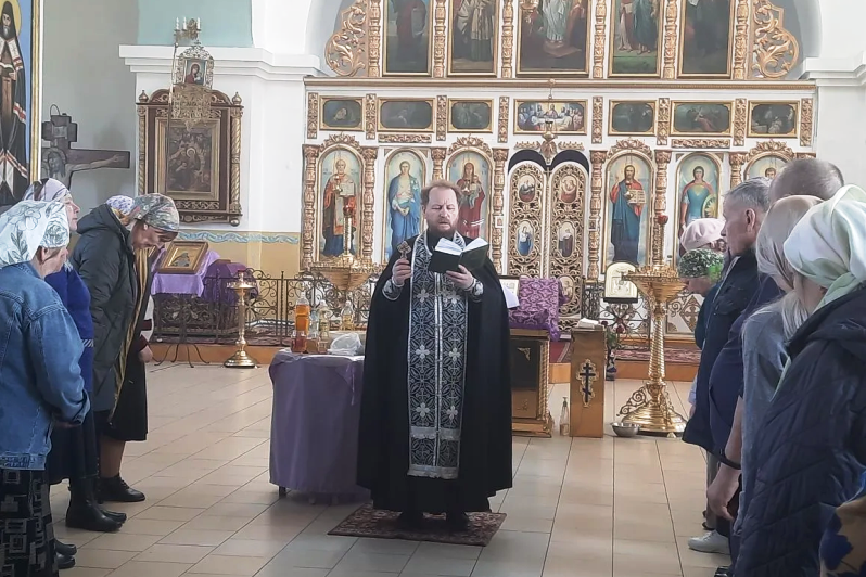 В храме святого мученика Иоанна Воина совершено Таинство Соборования