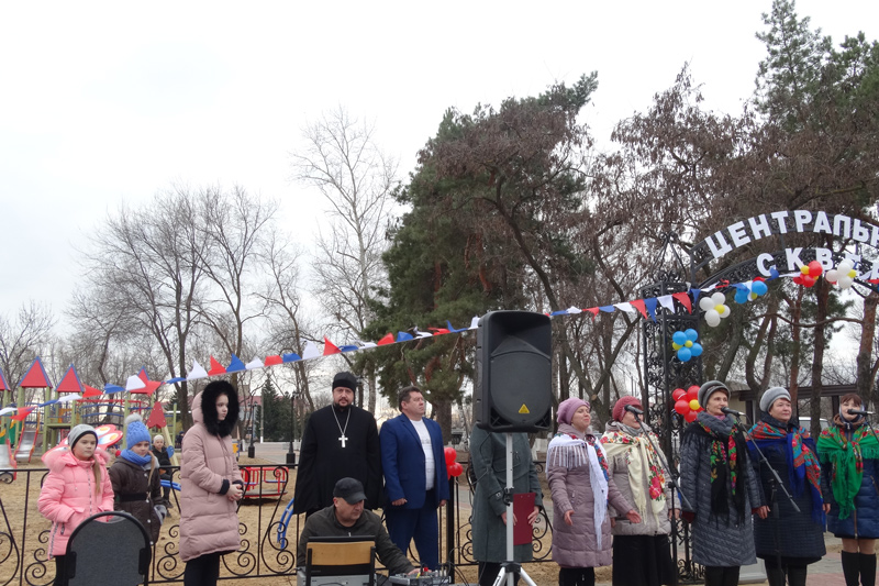 Открытие сквера в Петропавловке