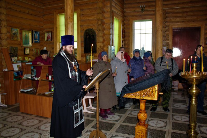 Великий покаянный канон Андрея Критского во вторник первой седмицы Великого поста в Троицком храме с. Лозовое