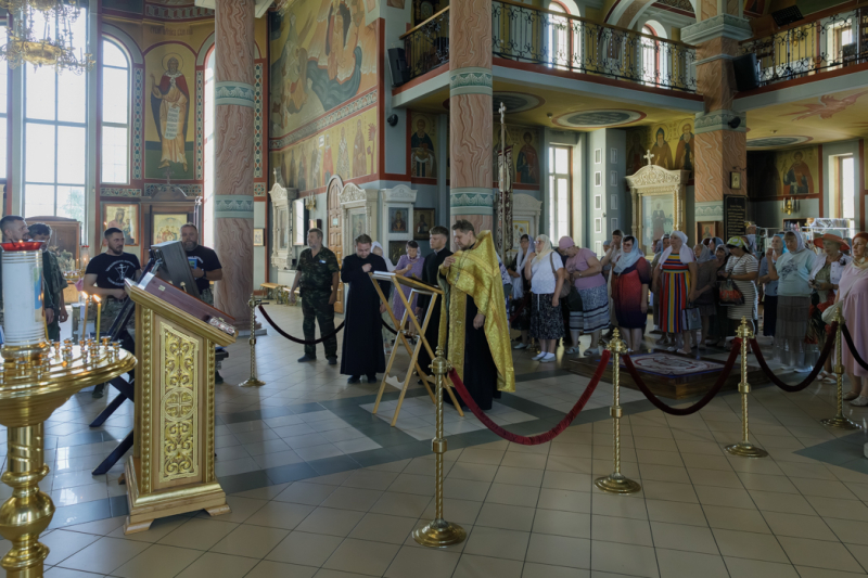В Россоши встретили казачий крестный ход с чтимым образом Божией Матери «Избавительница от бед» (Ташлинская)