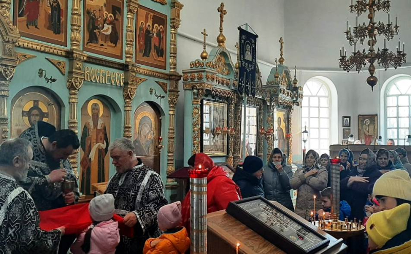 В Казанском храме встретили день памяти 40 мучеников Севастийских