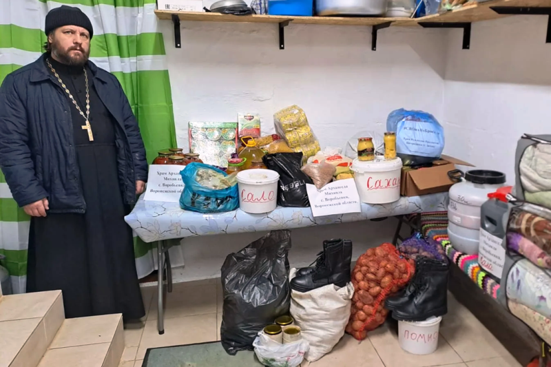 Приход храма Архистратига Божия Михаила села Воробьевка направил очередной гуманитарный груз в зону проведения специальной военной операции