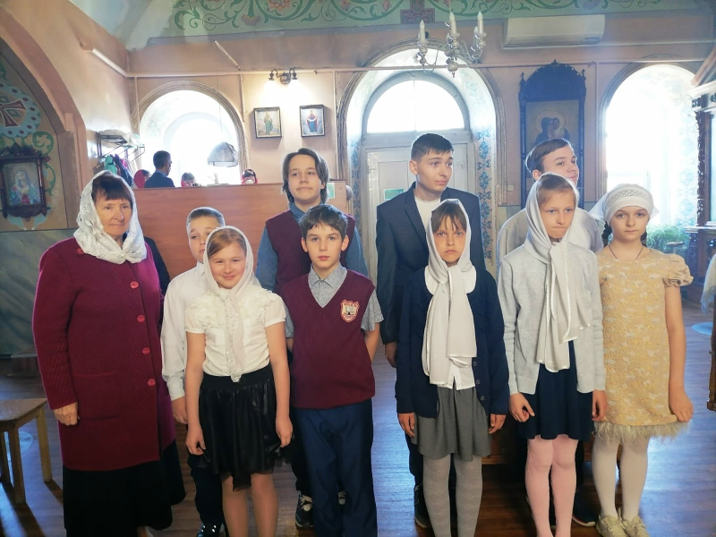 Воспитанники воскресной школы Покровского храма посетили мероприятия,посвящённые Пасхе и  Дню Победы