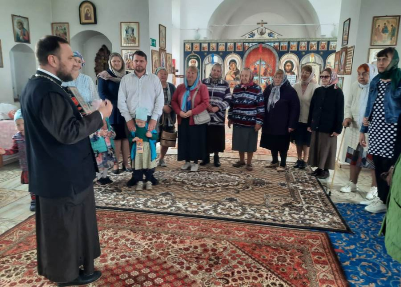 Тематическая беседа, посвященная истории создания славянской письменности в Успенском храме с. Зайцевка
