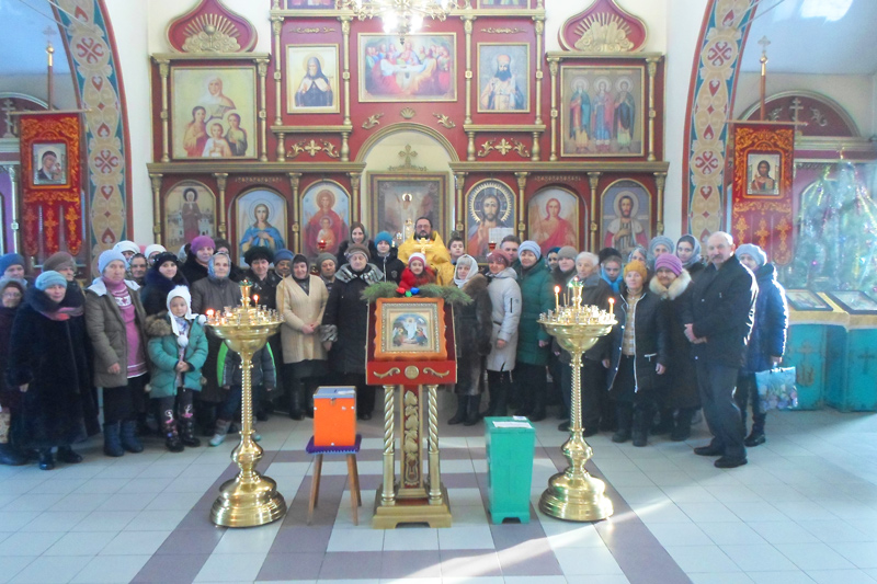Новогодний молебен в Митрофановке