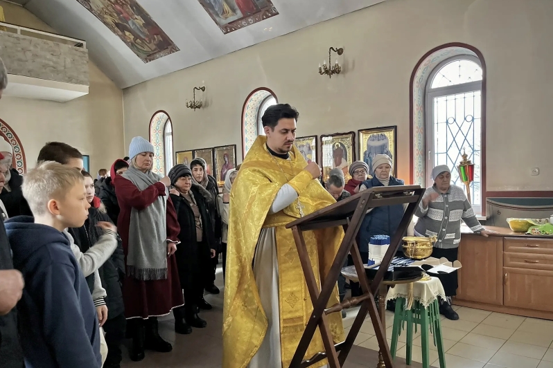 В селе Митрофановка встретили светлый праздник Сретение Господне