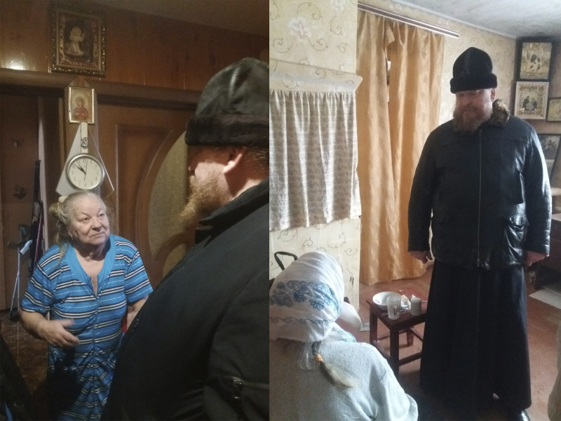 Настоятель Михайло-Архангельского поздравил с Рождеством Христовым прихожан, которые не смогли посетить праздничные богослужения