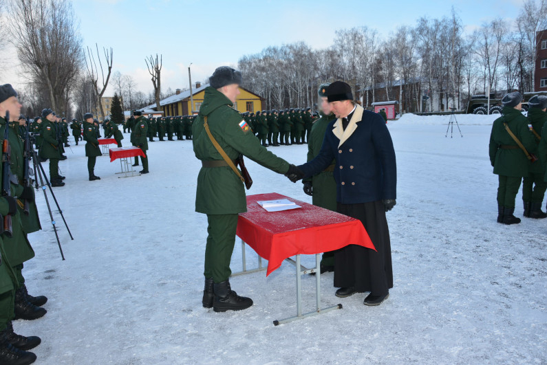 В войсковой части г. Острогожска состоялось приведение к воинской присяге курсантов нового пополнения